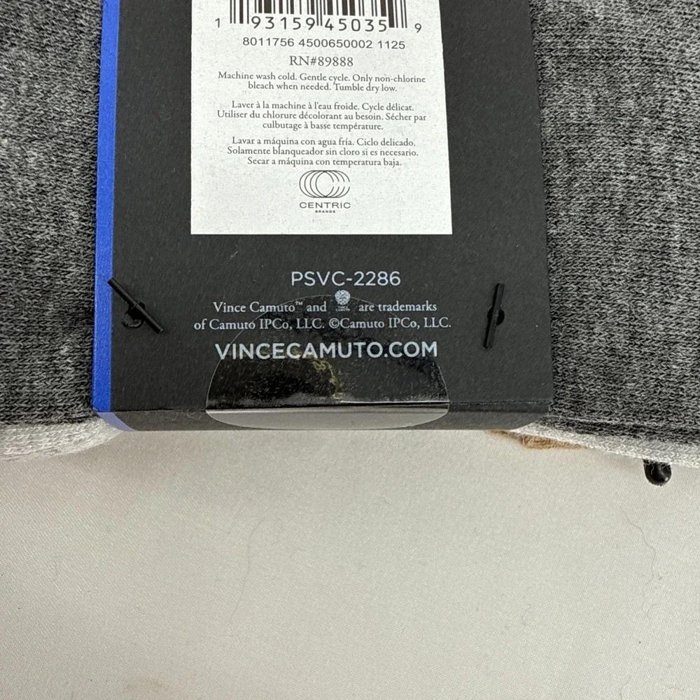 Vince Camuto Men's Crew Socks One Size 3 Pack Tan Gray Charcoal Business Casual